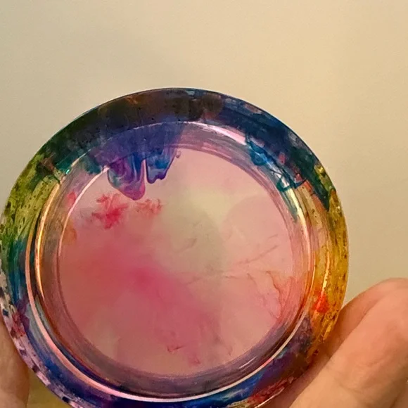 Unique Resin A Colorful Art Jar - Picture 7 of 14